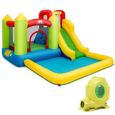 Outdoor Inflatable Bounce House with 480 W Blower