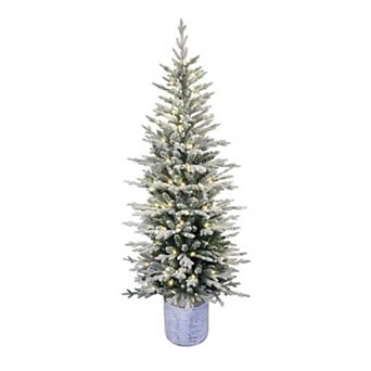 3 Ft Pre-Lit Christmas Tree, Artificial Christmas Trees with Lighting, Xmas Trees with Lights