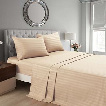 Marcielo 3/4 pc Luxury Stripe Bed Sheets Set