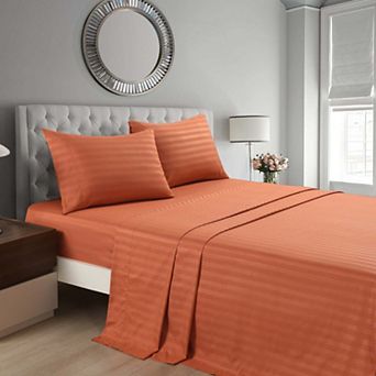 Marcielo 3/4 pc Luxury Stripe Bed Sheets Set