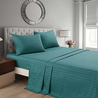 Marcielo 3/4 pc Luxury Stripe Bed Sheets Set