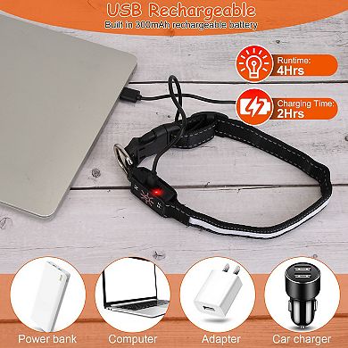 USB Rechargeable LED Dog Collar