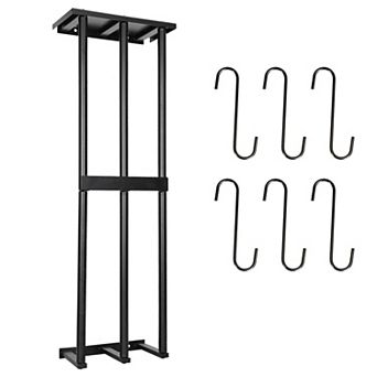Wall-Mounted Towel Rack Organizer Shelf for Rolled Bath Towels and Hand Towels