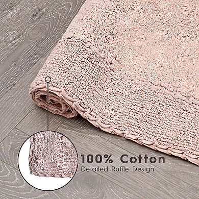 Laura Ashley Ruffle Bath Rug