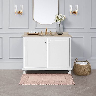 Laura Ashley Ruffle Bath Rug