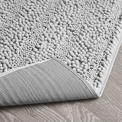 Laura Ashley Chenille Bath Mat & TPR Backing