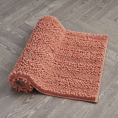 Laura Ashley Chenille Bath Mat & TPR Backing