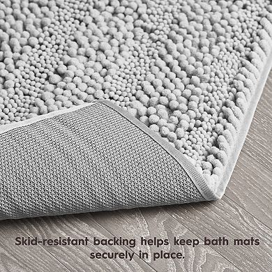 Laura Ashley Chenille Bath Mat & TPR Backing