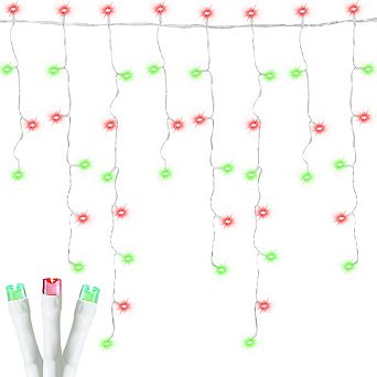 Ollny 504 LED 40ft Red&Green Christmas Icicle Lights
