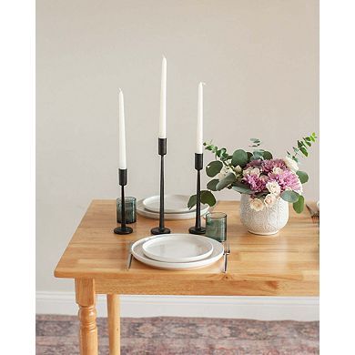Dante Hand Forged Iron Candle Stands - Set of 3