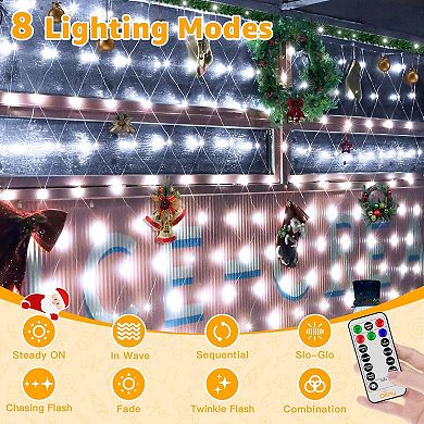 Ollny 210 LED 10ft*7ft Cool White Net Lights