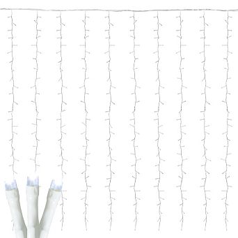 Ollny 300 LED 9.8ft*9.8ft Cool White Curtain Lights USB