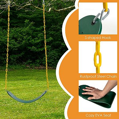 2 Pack Swing Seat Replacement and Saucer Tree Swing for Playsets Without Stand