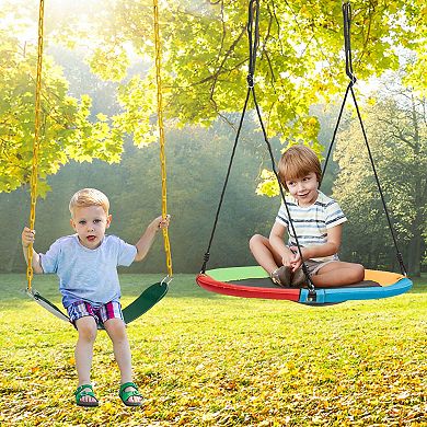 2 Pack Swing Seat Replacement and Saucer Tree Swing for Playsets Without Stand