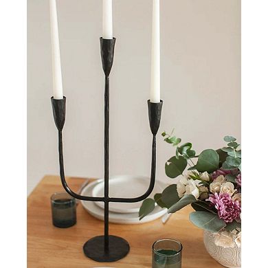 Hand-Forged Iron Candelabra