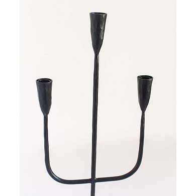 Hand-Forged Iron Candelabra