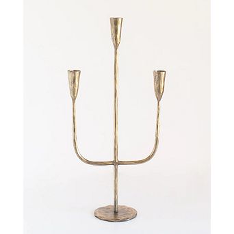 Hand-Forged Iron Candelabra