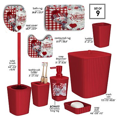 Clara Clark Bathroom Set - Christmas Bathroom Sets