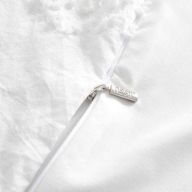 Nestl Bedding Tufted Duvet Cover Set with Quilted Down Alternative Comforter Insert