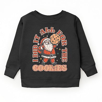 I Did It All For The Cookies Santa - Youth Graphic Sweatshirt