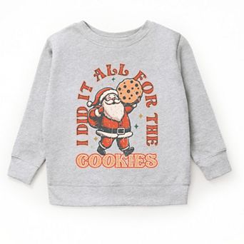 I Did It All For The Cookies Santa - Youth Graphic Sweatshirt