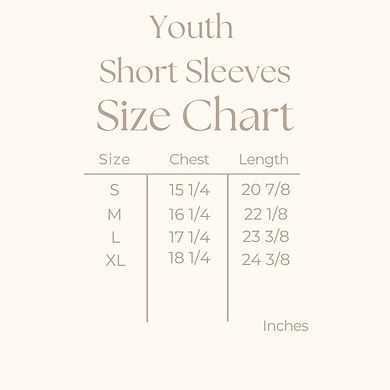 Merry & Bright Outline Puff - Youth Short Sleeve Graphic T-Shirt