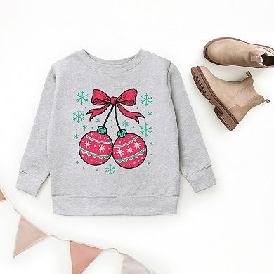 Christmas Ornaments Sketched Snowflakes - Youth Graphic Sweatshirt