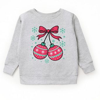 Christmas Ornaments Sketched Snowflakes - Youth Graphic Sweatshirt