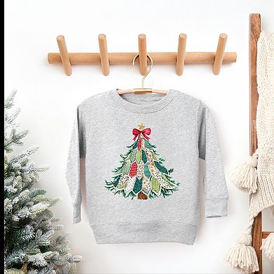 Christmas Tree Stitched - Toddler Graphic Sweatshirt