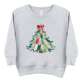 Christmas Tree Stitched - Toddler Graphic Sweatshirt
