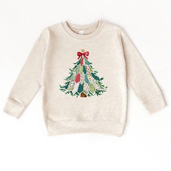 Christmas Tree Stitched - Toddler Graphic Sweatshirt