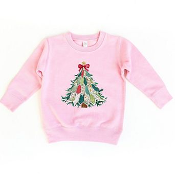 Christmas Tree Stitched - Toddler Graphic Sweatshirt
