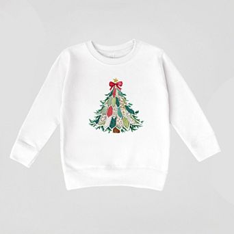 Christmas Tree Stitched - Toddler Graphic Sweatshirt