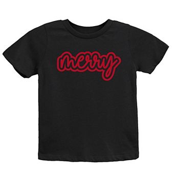 Merry Outline Puff - Youth Short Sleeve Graphic T-Shirt