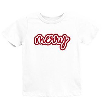 Merry Outline Puff - Youth Short Sleeve Graphic T-Shirt