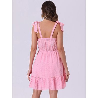 Women's Summer Dresses Sleeveless Cami Sundress Adjustable Strap Mini Beach Dress