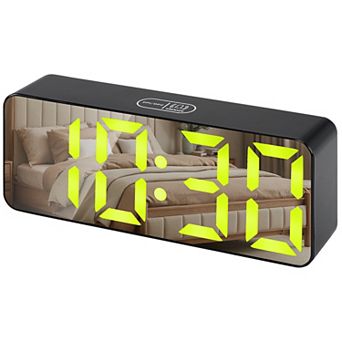 Alarm Clock with Voice Control - 3-Level Brightness, Three Alarms, Snooze Function 5.5"x1.2"x2.2"