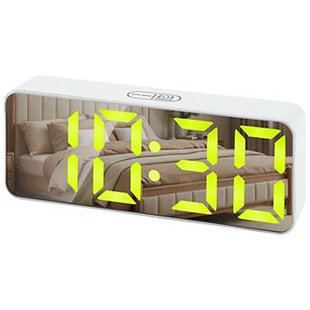 Alarm Clock with Voice Control - 3-Level Brightness, Three Alarms, Snooze Function 5.5"x1.2"x2.2"