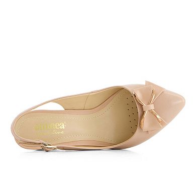 Andrea Women's Slingback and Bow Pumps 87213