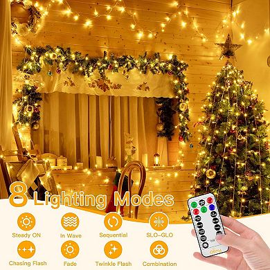 Ollny 400 LED 132ft Warm White String Lights
