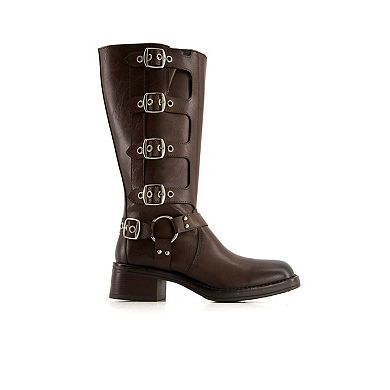 Andrea Women's Tall Biker Boots 90765