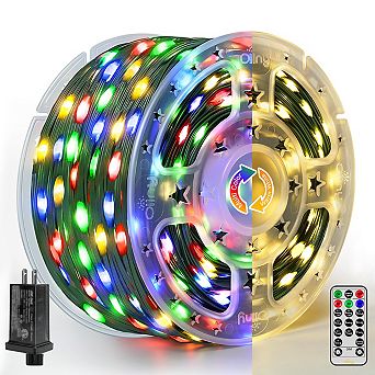 Ollny 800 LED 262ft Warm White/Multicolor Christmas Lights