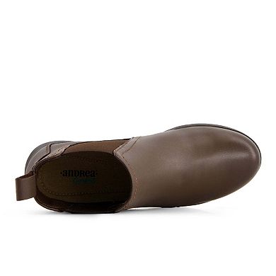 Andrea Women's Leather Short Chelsea Boots 90569