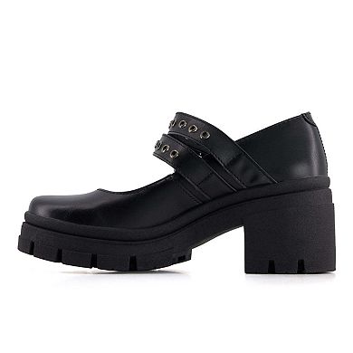 Andrea Women's Heeled Double Strap Mary Janes 90816