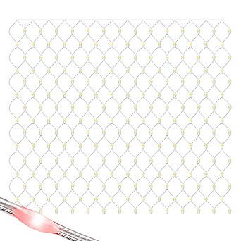 210 LED 10*7ft Multicolor IP67 Net Lights