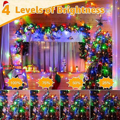 Ollny 800 LED 262ft Multicolor Christmas String Lights Clear Cable