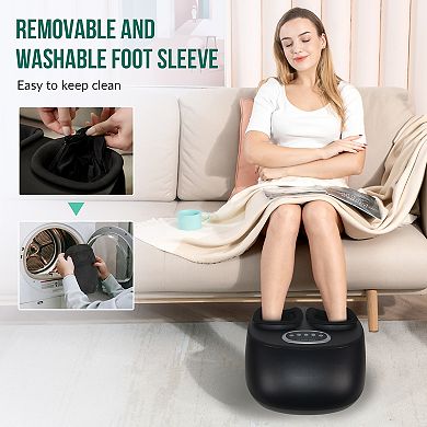 Snailax Shiatsu Foot Massager with Heat, Kneading, Compression, Vibration