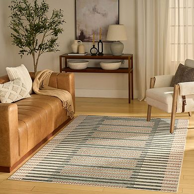 Nourison Nordic Stripe Modern Indoor Rug