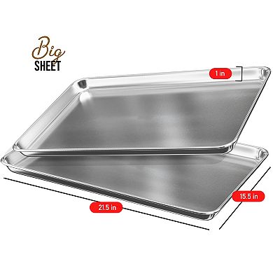 Eatex Aluminum Big Baking Sheet Pan Pack 2