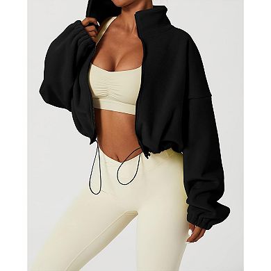 Women’s Short Sherpa Fleece Jacket